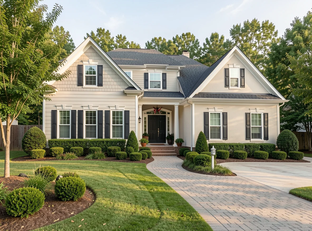 Beautiful home exterior in Marietta