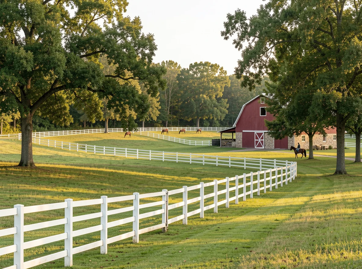 Horse country landscape in Milton