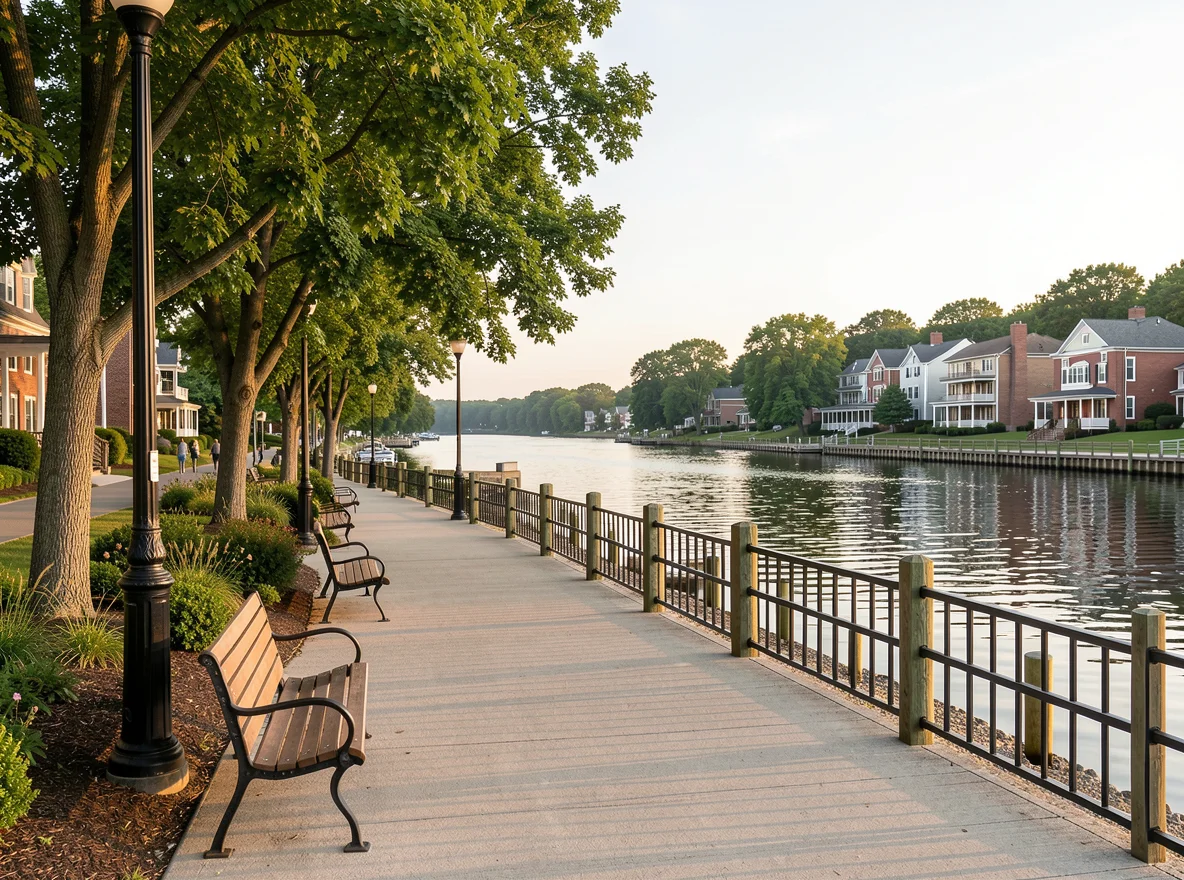 Connecticut River waterfront near Middletown