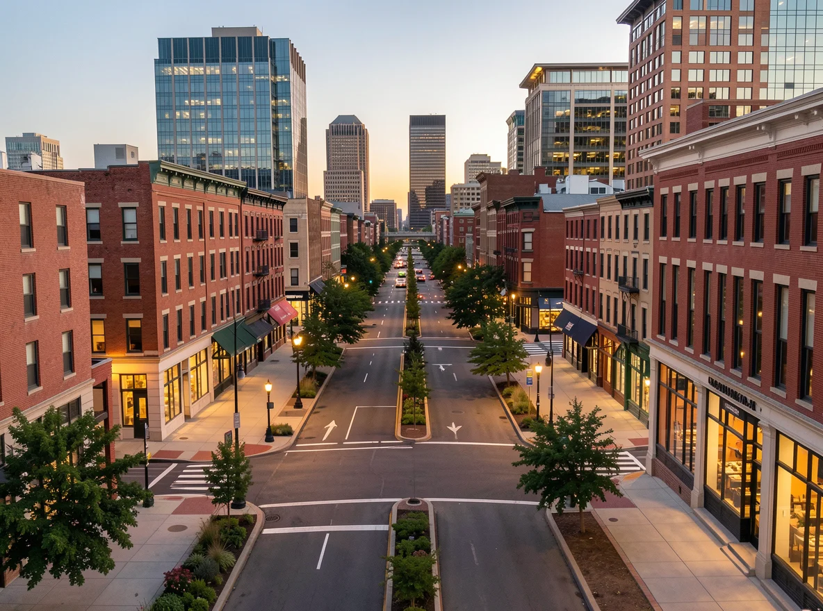 Downtown New Haven streetscape