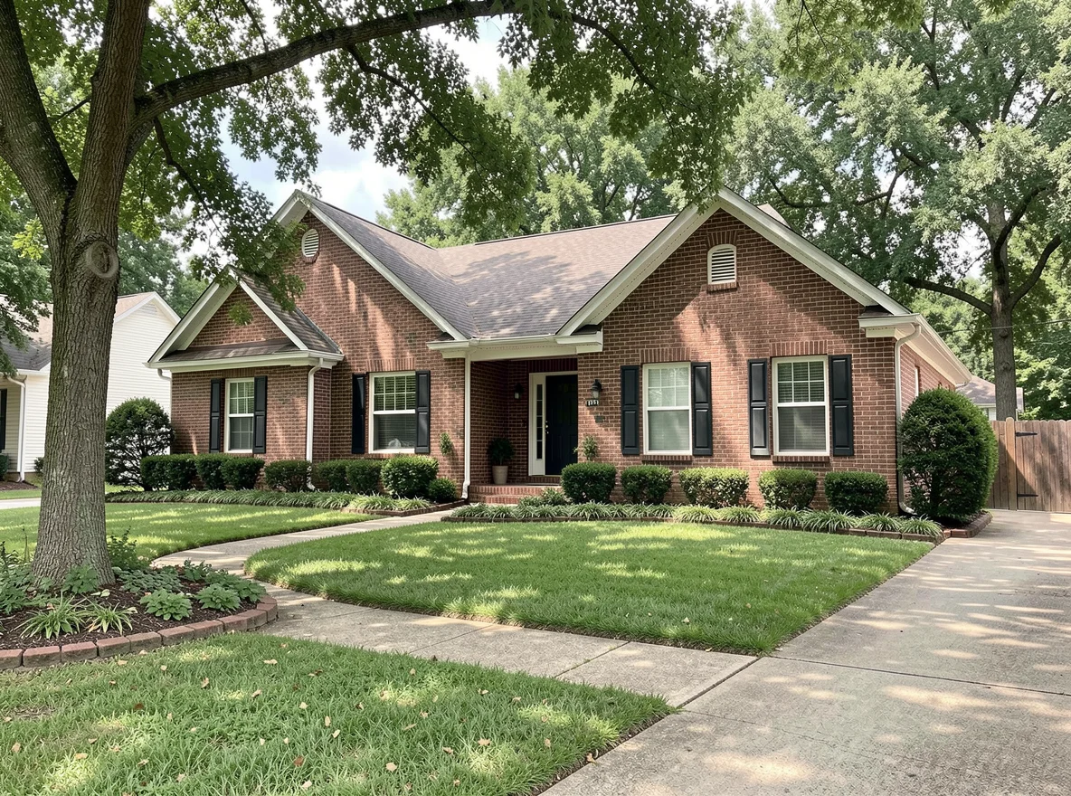 Affordable starter home exterior in Little Rock