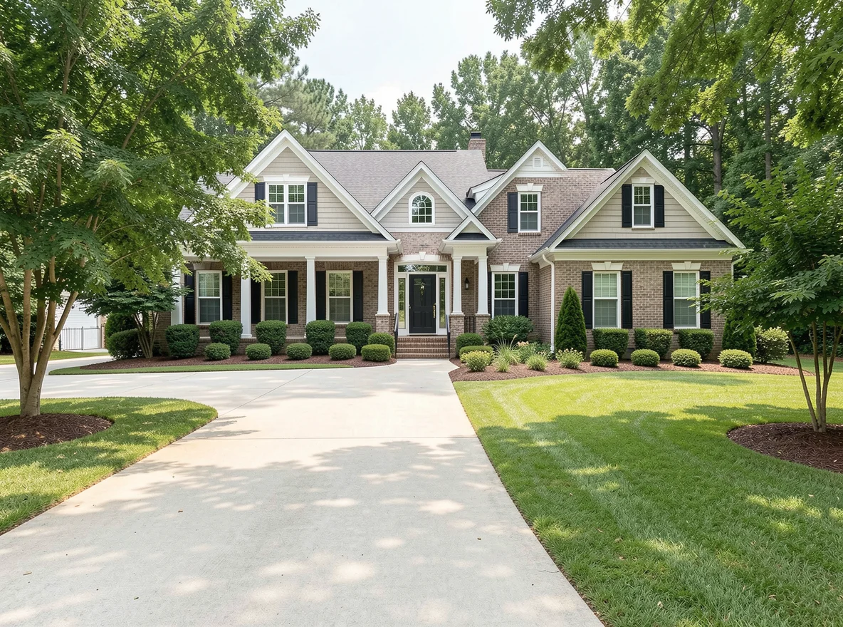 Well-prepared home exterior in Bryant Arkansas