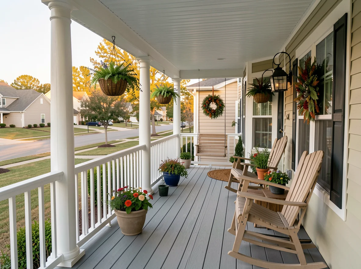 Fresh front porch curb appeal in Benton