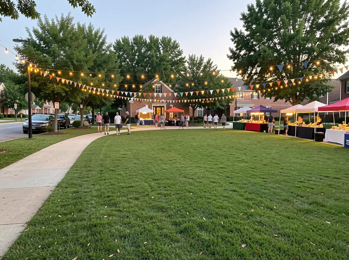 Community green space in Conway