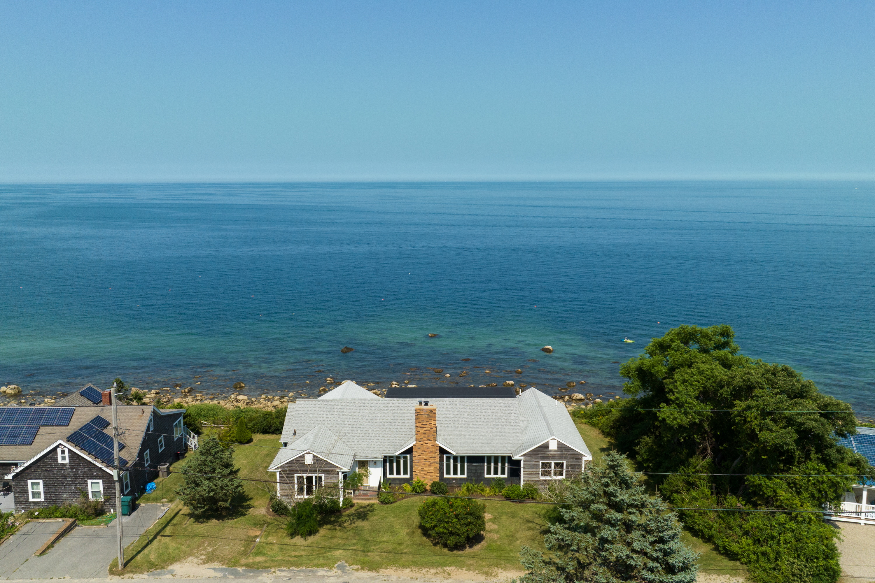 Stellar Plymouth oceanfront home on double lot with deeded beach access