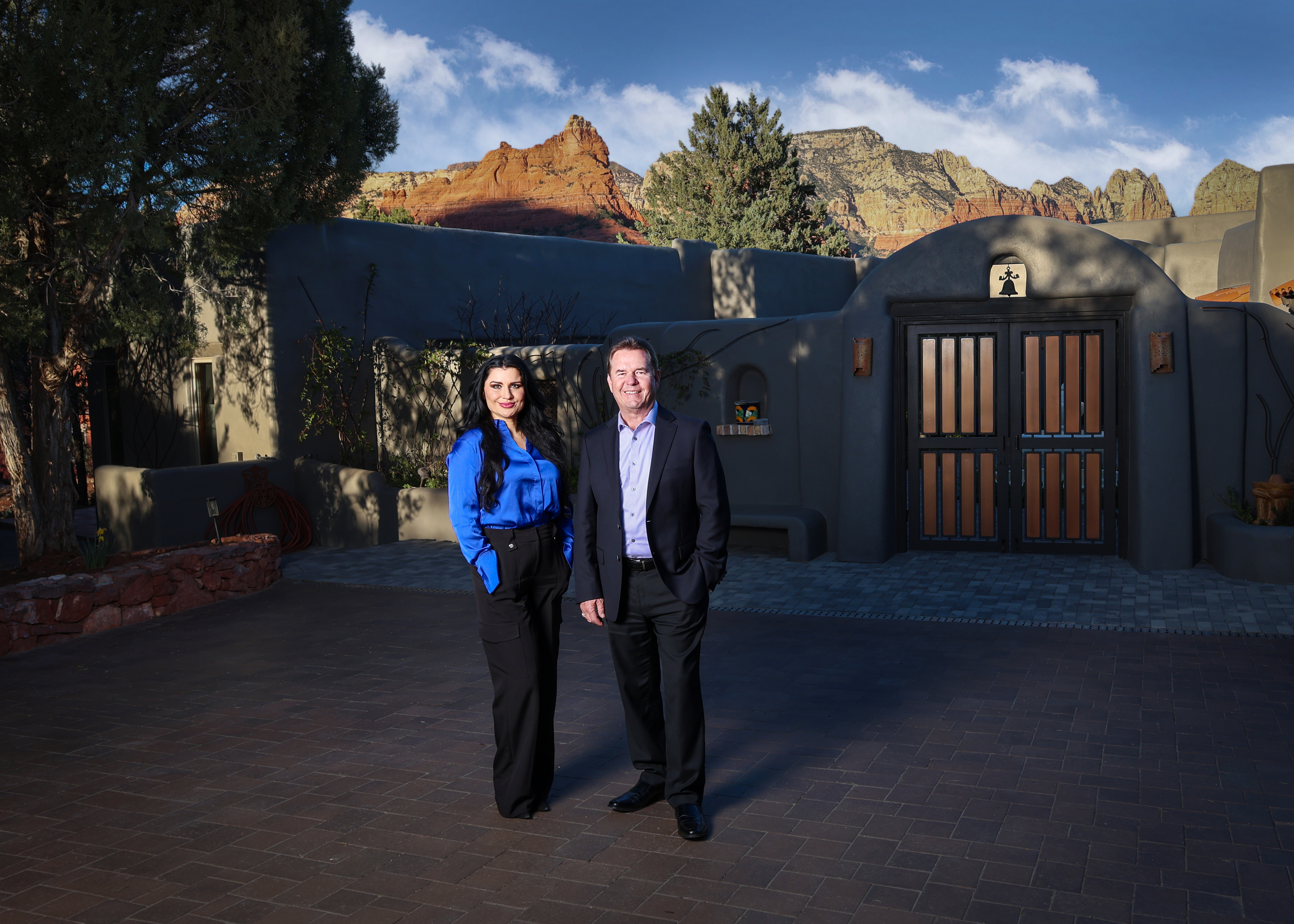 Ken and Katerina with Sedona red rocks