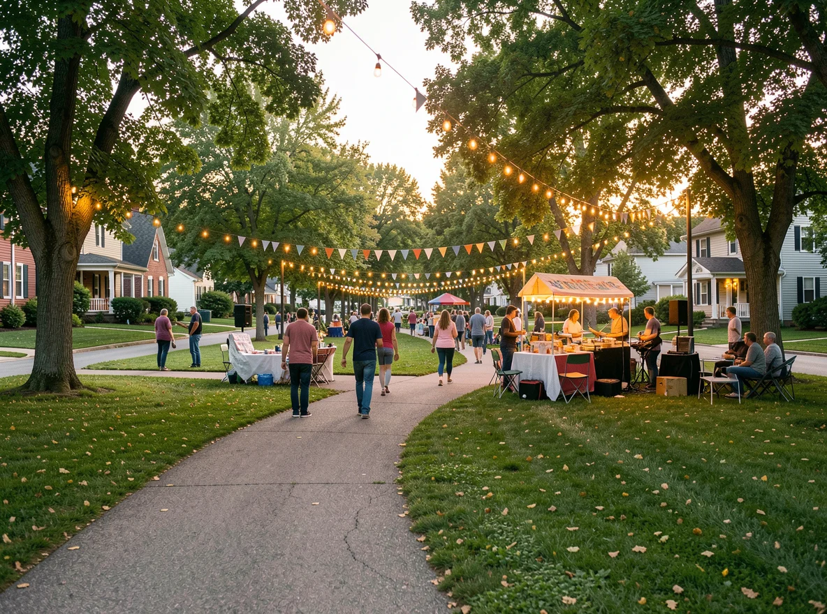 Neighborhood setting in Lansing, Michigan