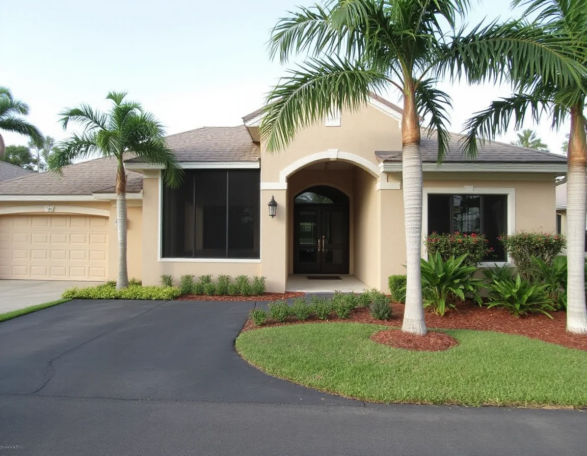 Contemporary North Fort Myers home exterior