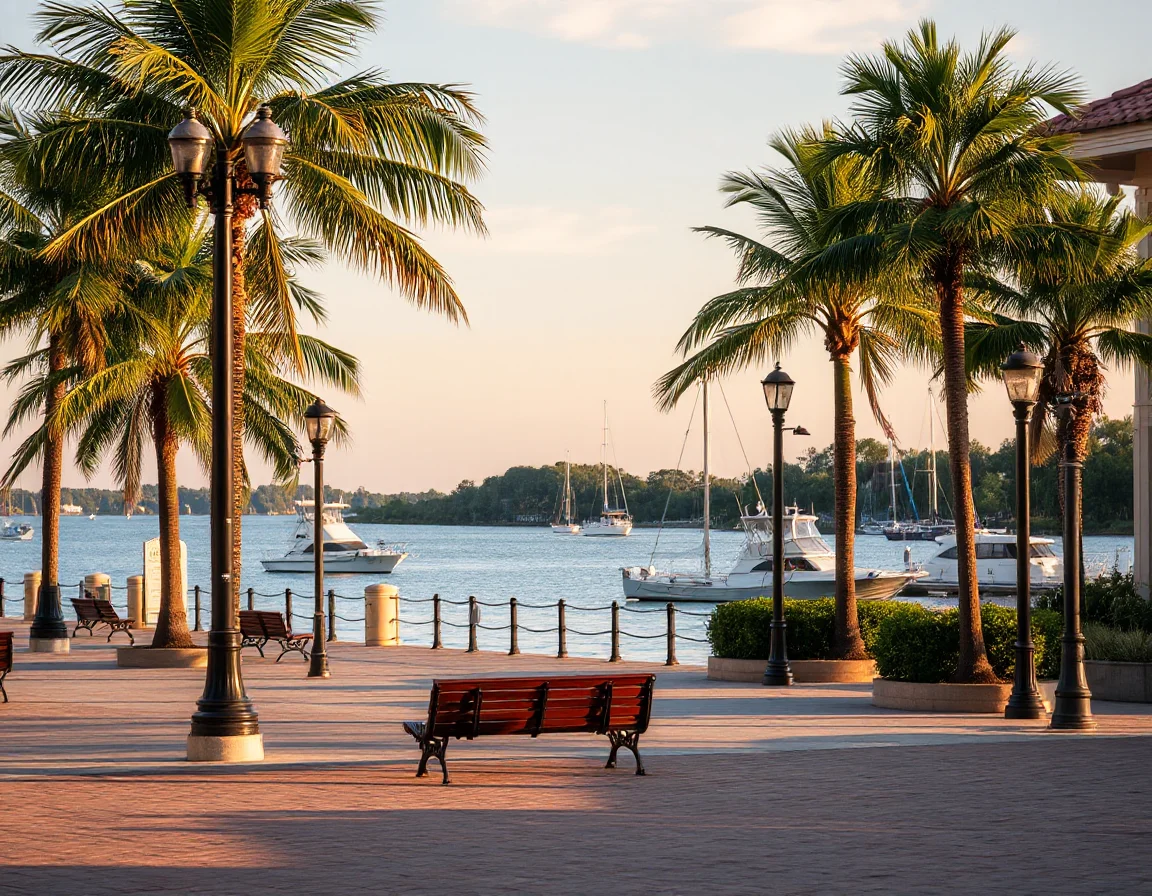 Caloosahatchee River waterfront in Fort Myers