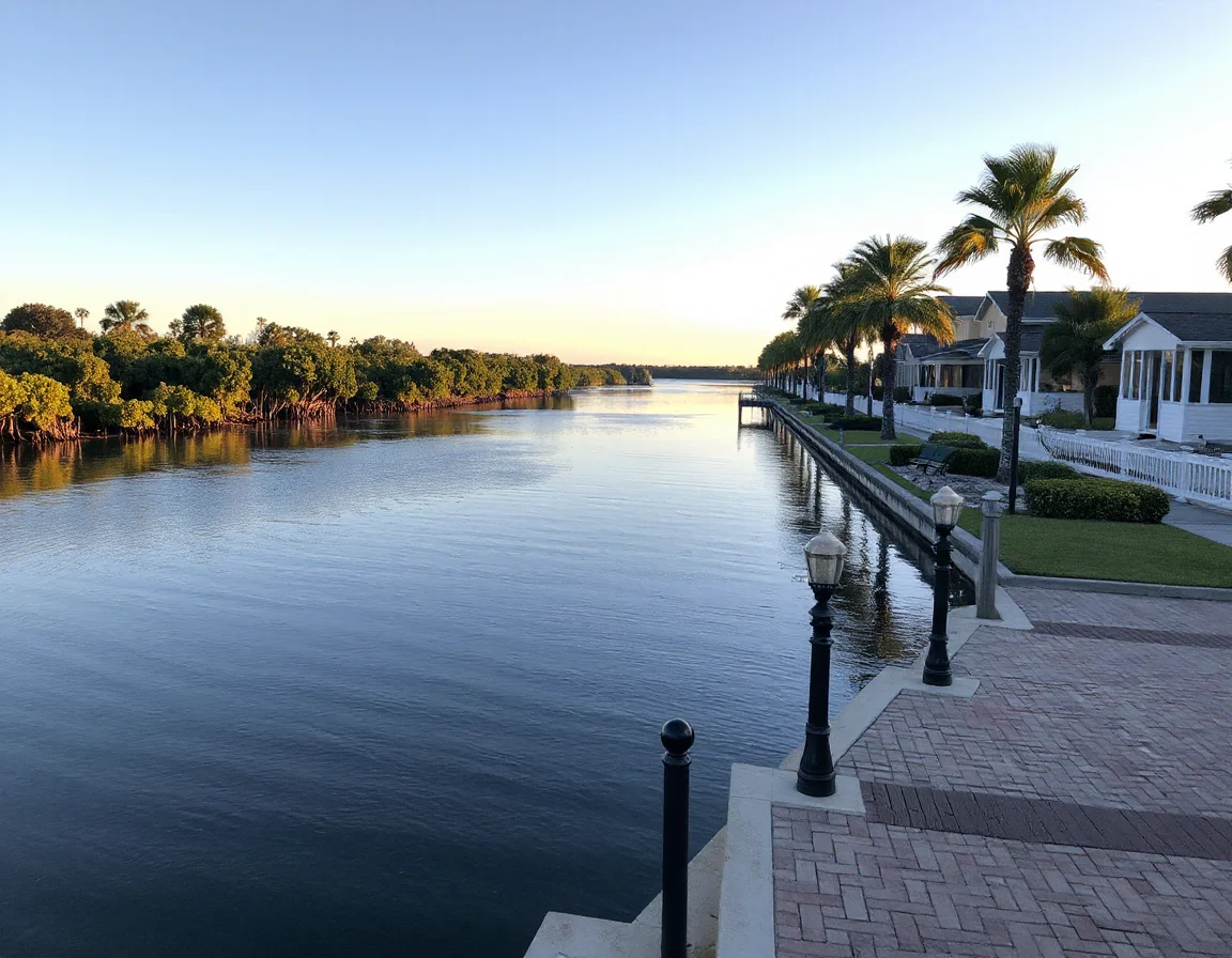 Peaceful mangrove-lined waterway in Bonita Springs