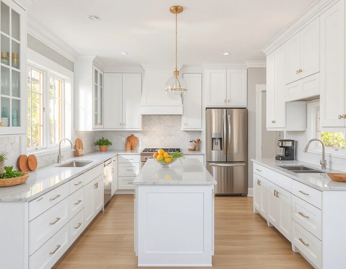 Updated coastal-style kitchen in a Florida home