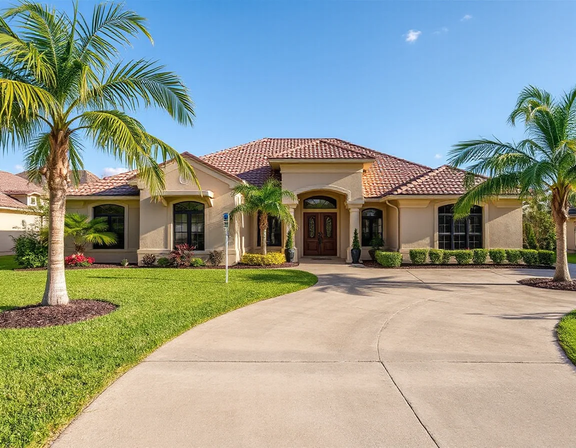 Southwest Florida home exterior in Estero