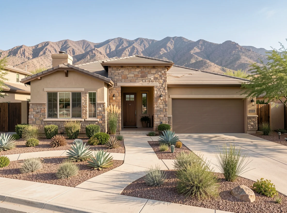 Upscale Scottsdale home exterior