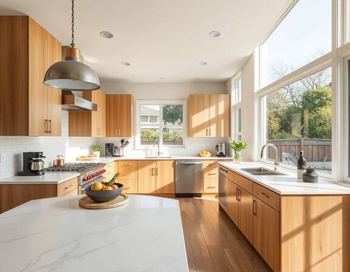 Bright contemporary kitchen in a Bay Area home