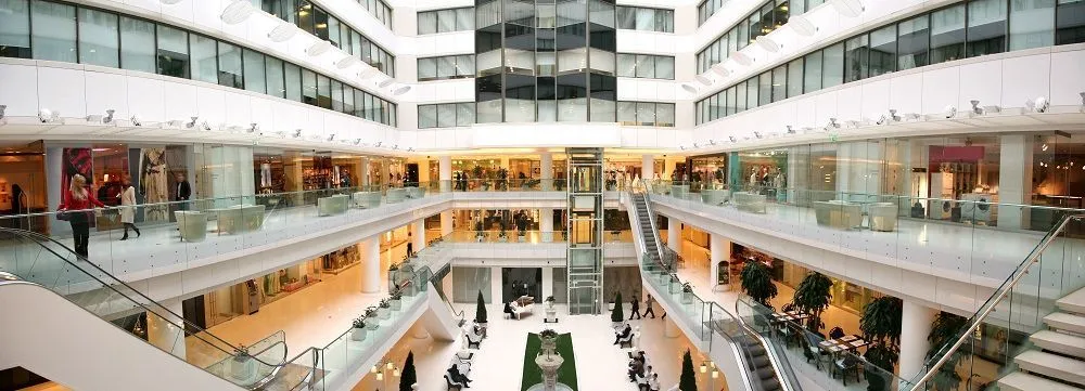 Interior commercial atrium