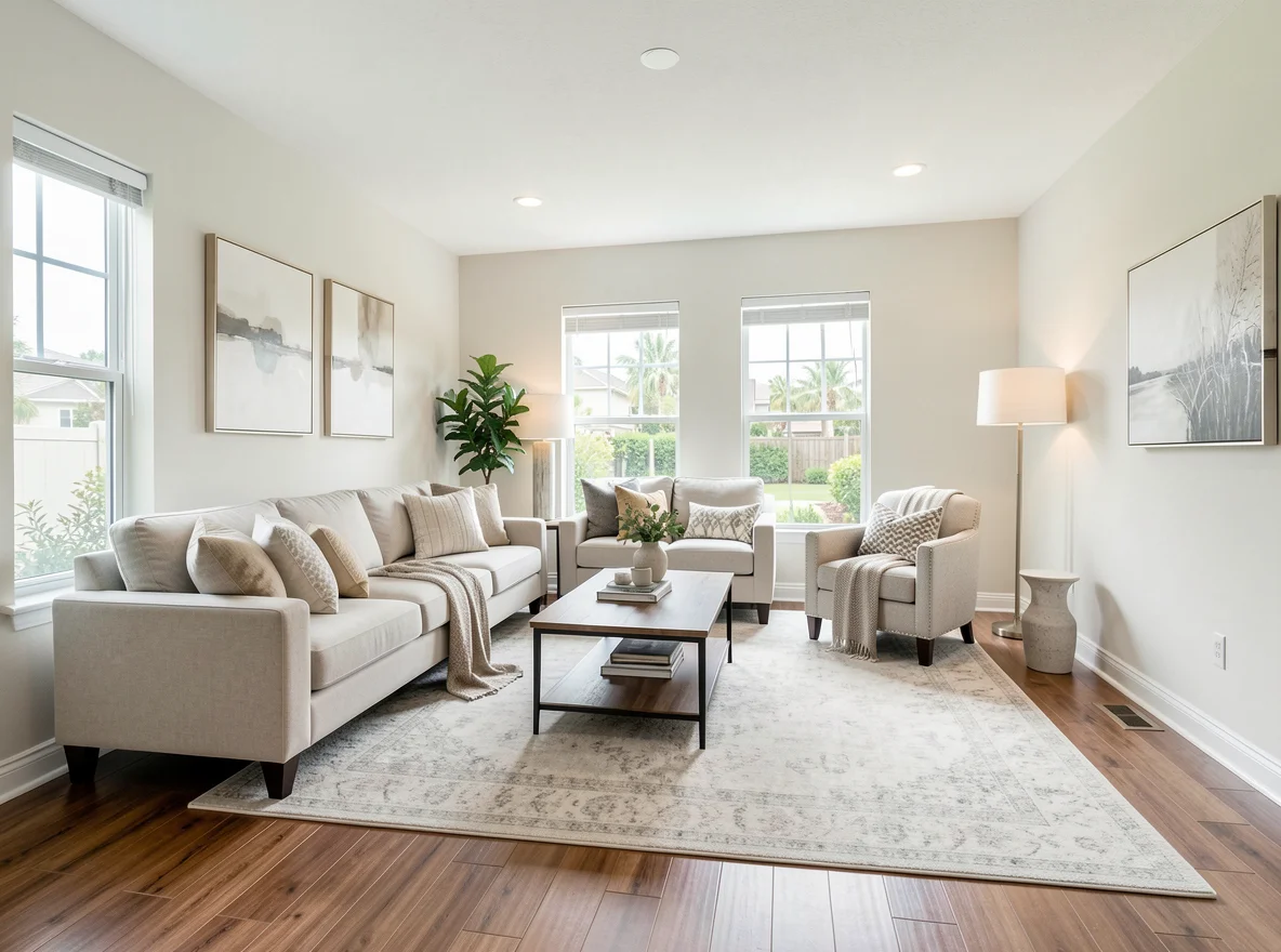 Modern condo interior in Coconut Creek