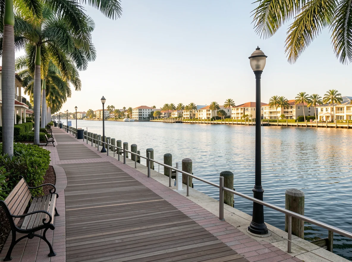 Waterfront scene in Fort Lauderdale