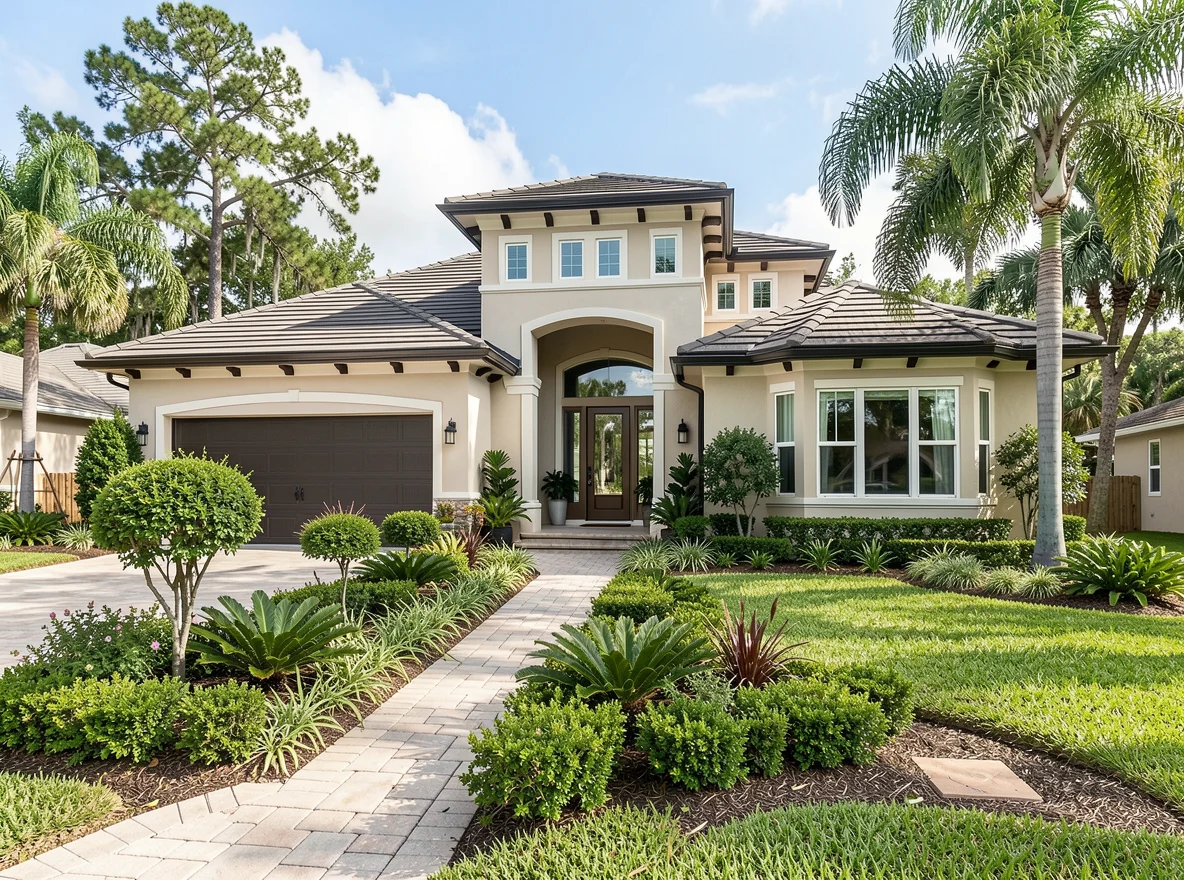 Family home exterior in Parkland