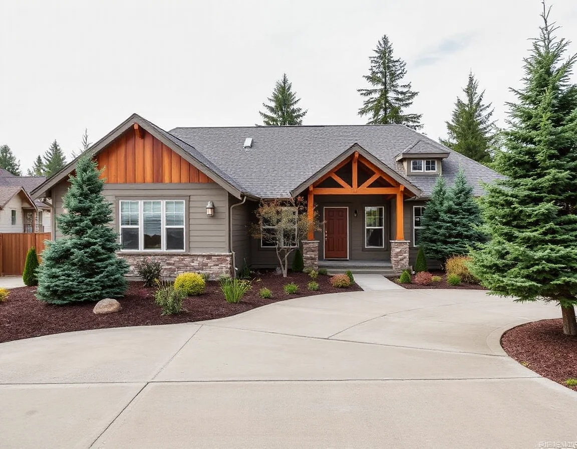 Contemporary home exterior in Bethany