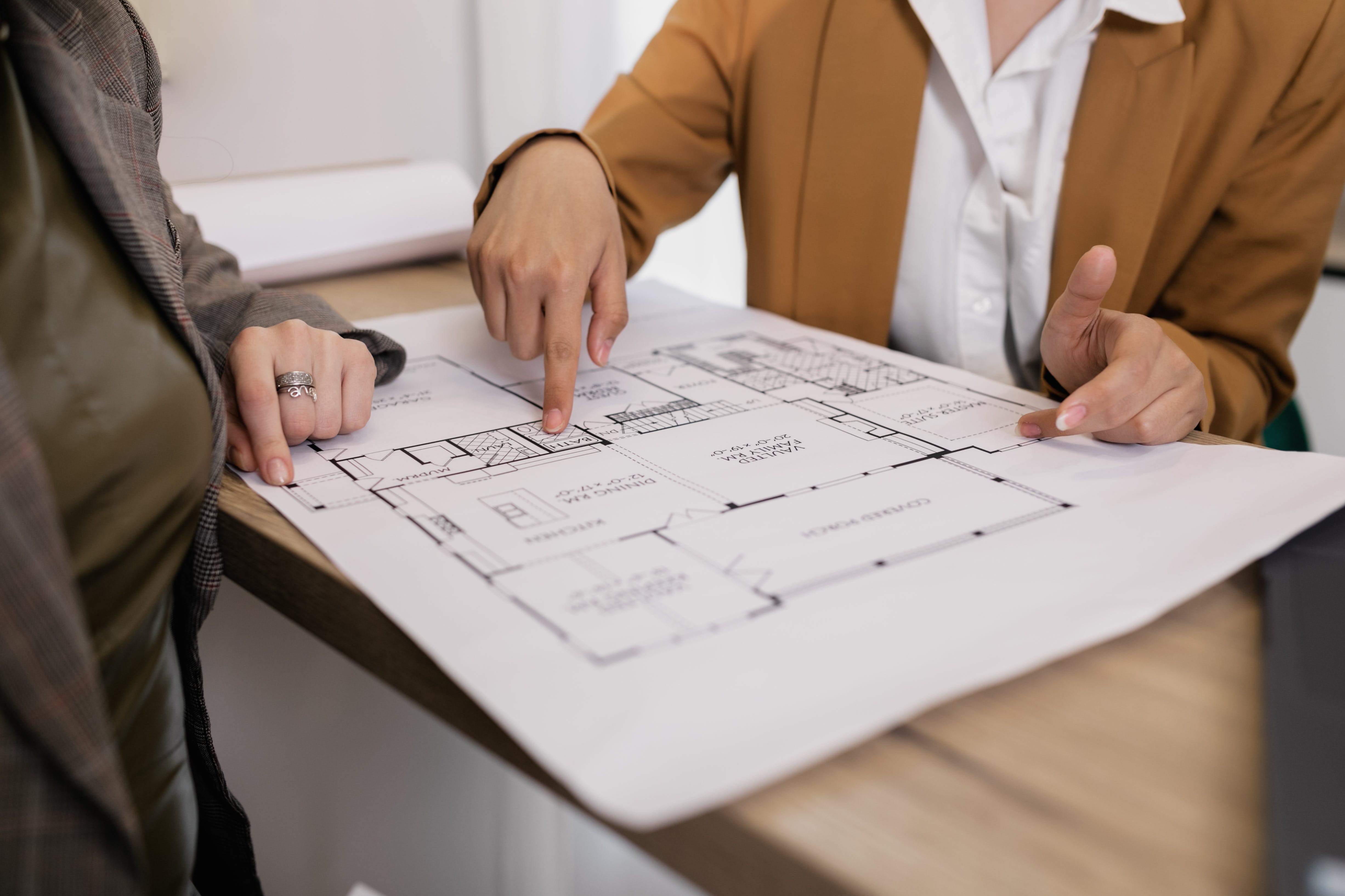 Reviewing Floor Plan
