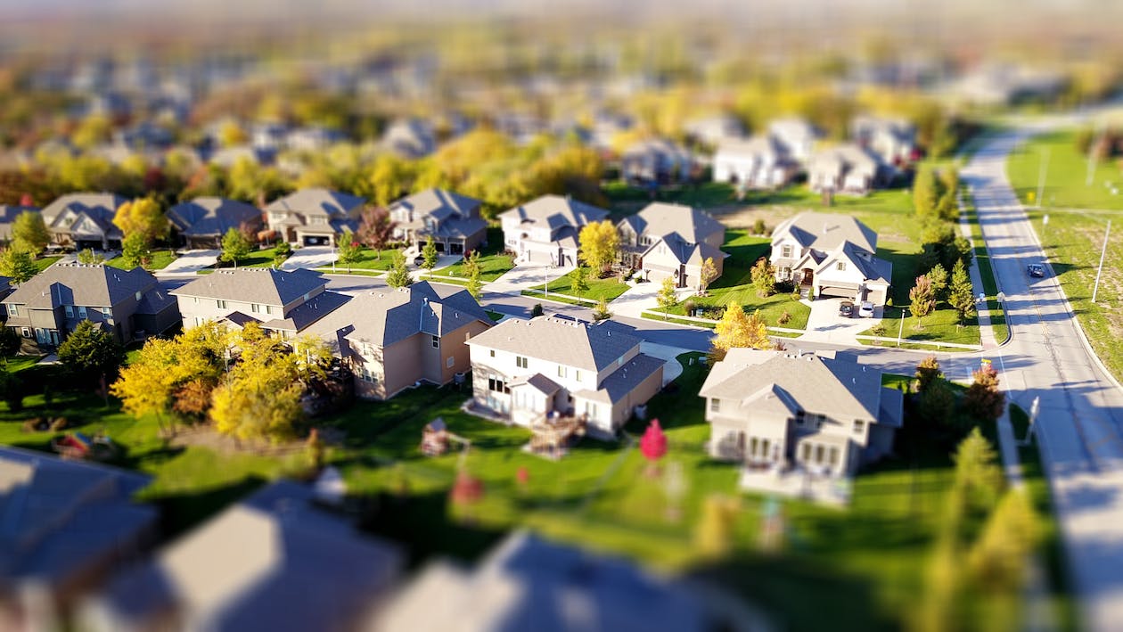 Aerial View of Homes