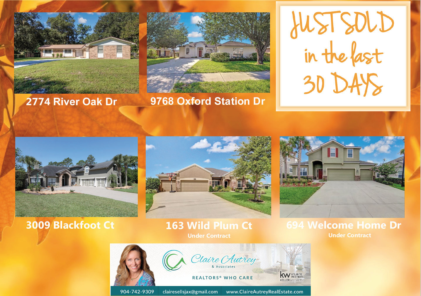 Just Sold in the last 30 Days