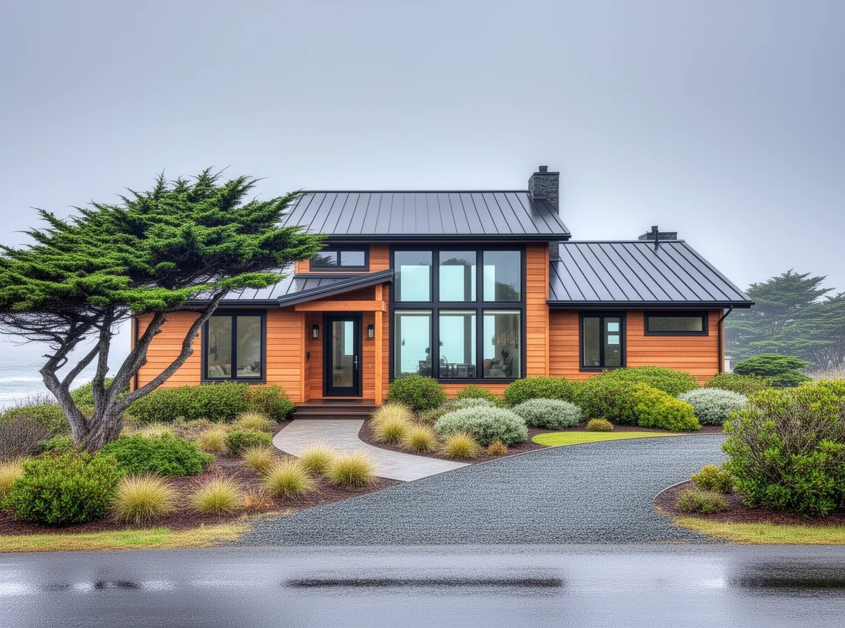 Coastal home exterior in Port Orford