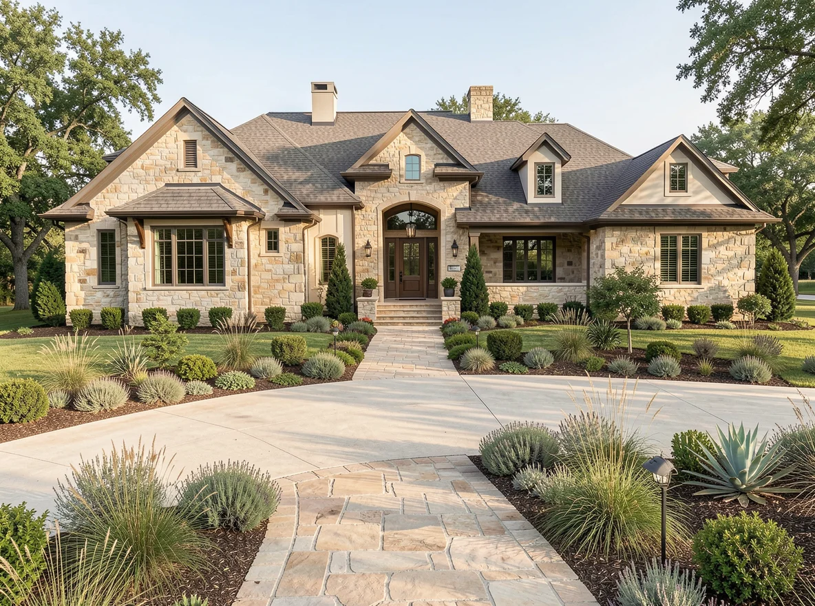 Luxury home exterior in Dripping Springs