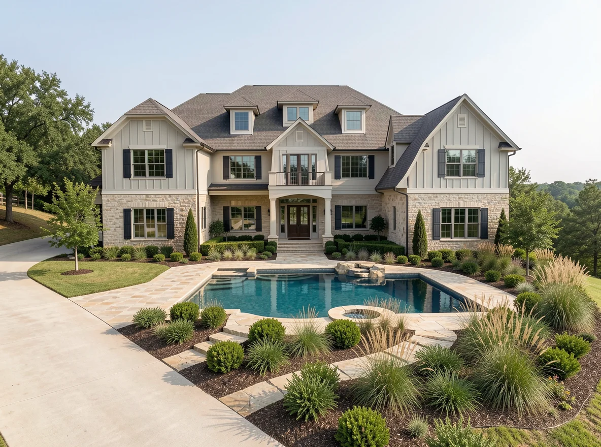 Luxury home exterior in Lakeway