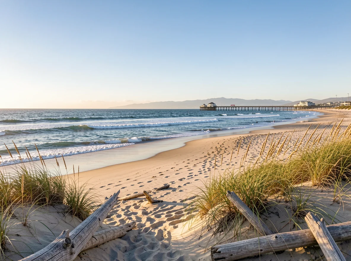 Ventura beach recreation scene