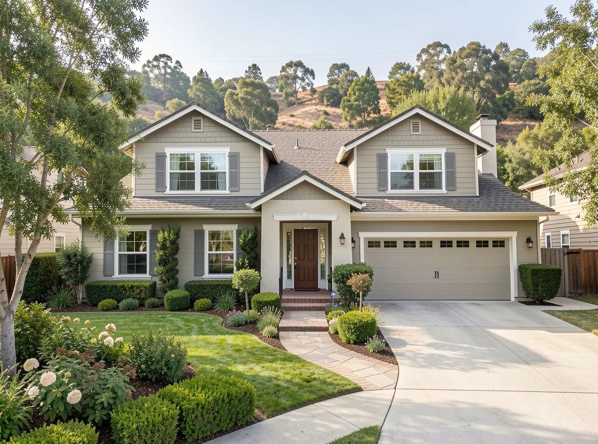 Suburban home exterior in Thousand Oaks