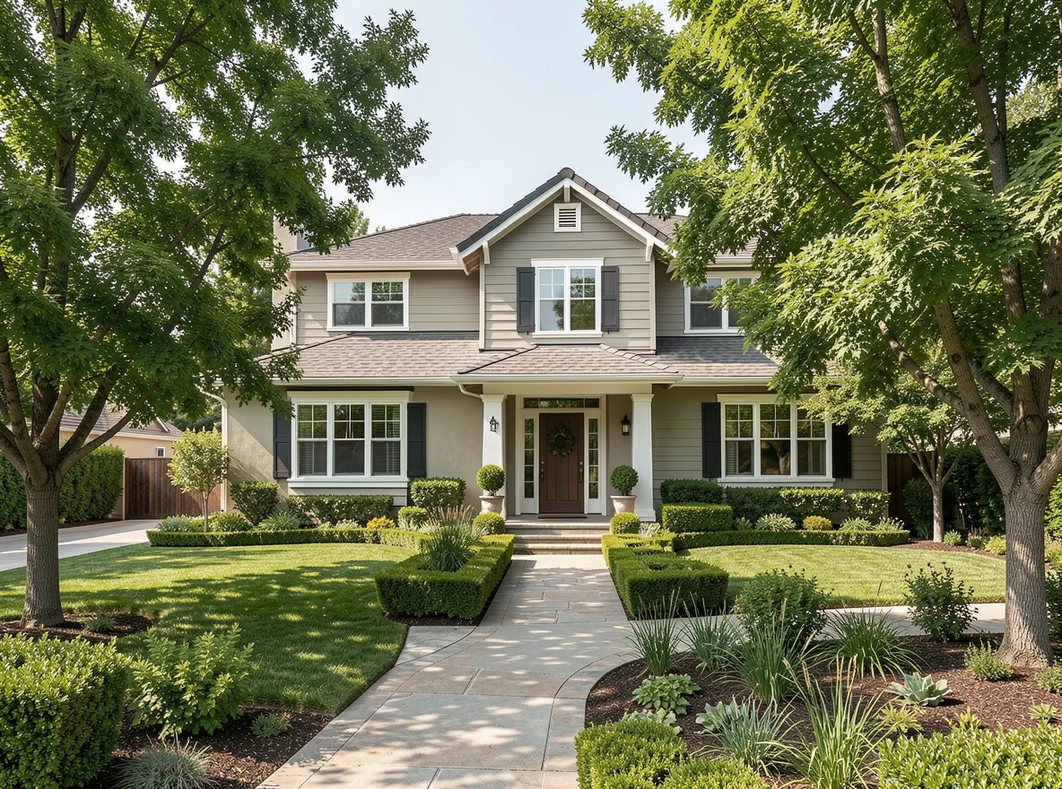 Suburban home exterior in Conejo Valley