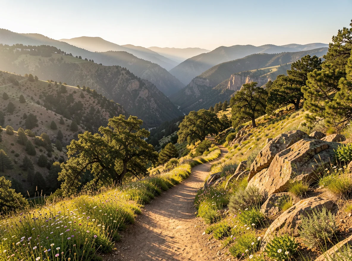 Trail through the hills near Agoura Hills