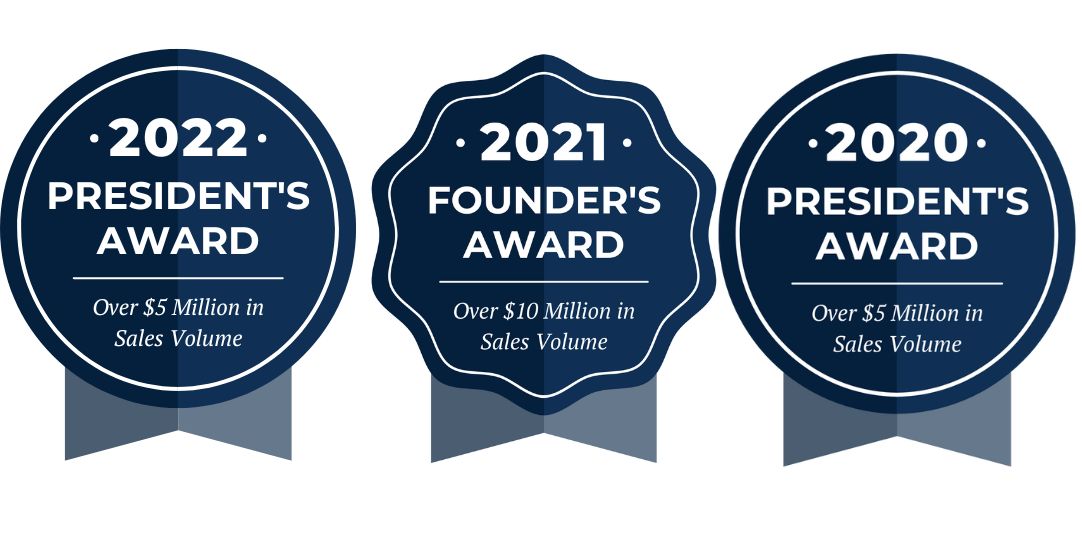 2022 President's Award, 2021 Founders Award, 2020 President's Award