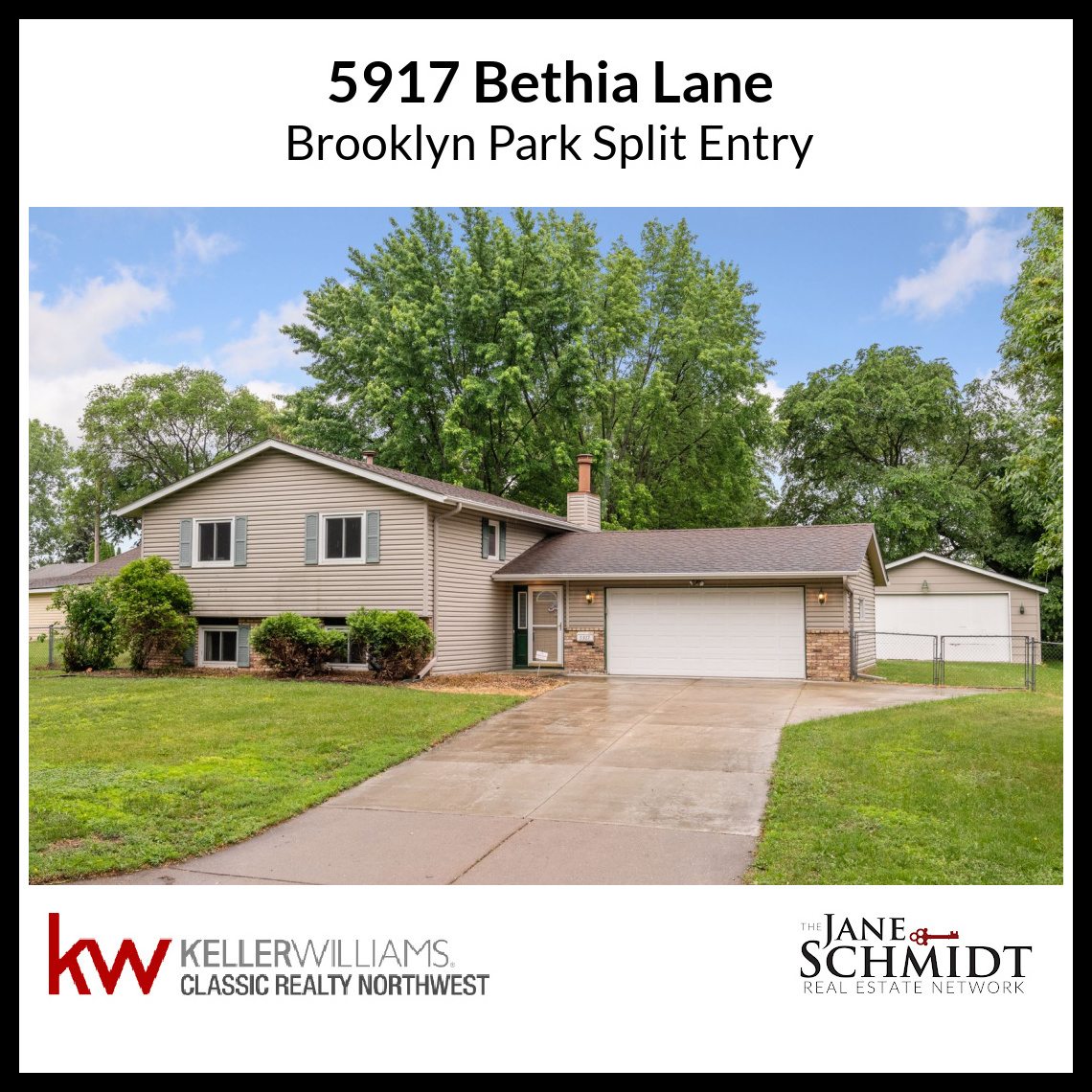 Now Available: Brooklyn Park split entry w/ double the garage space!