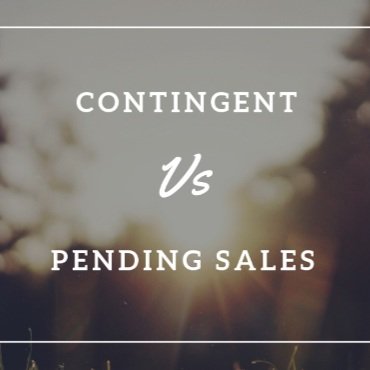What’s the Difference: Pending or Contingent?