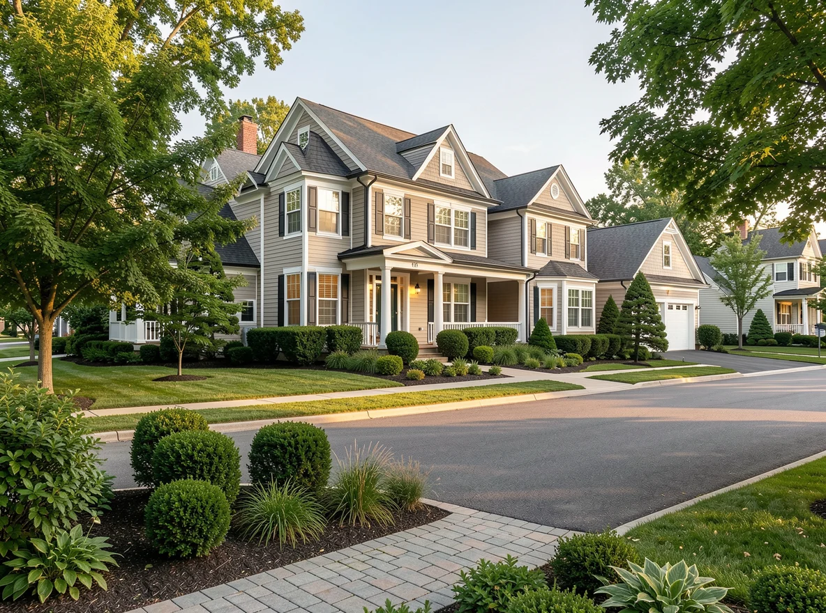 Established residential streetscape representing home search appeal in Towson and Lutherville