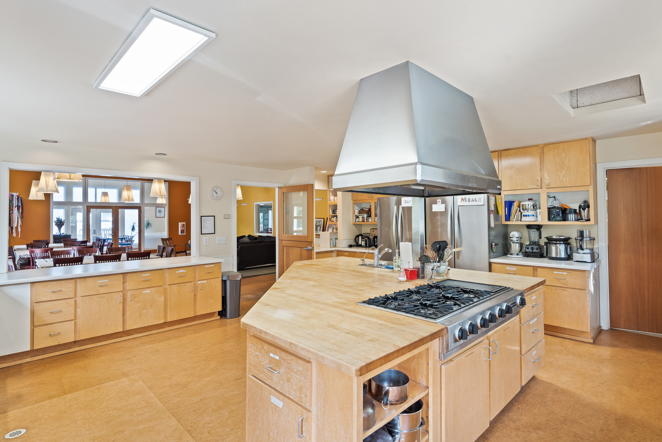 The Great Room of the Common House at West Emerald CoHousing Have meals with your neighbors
