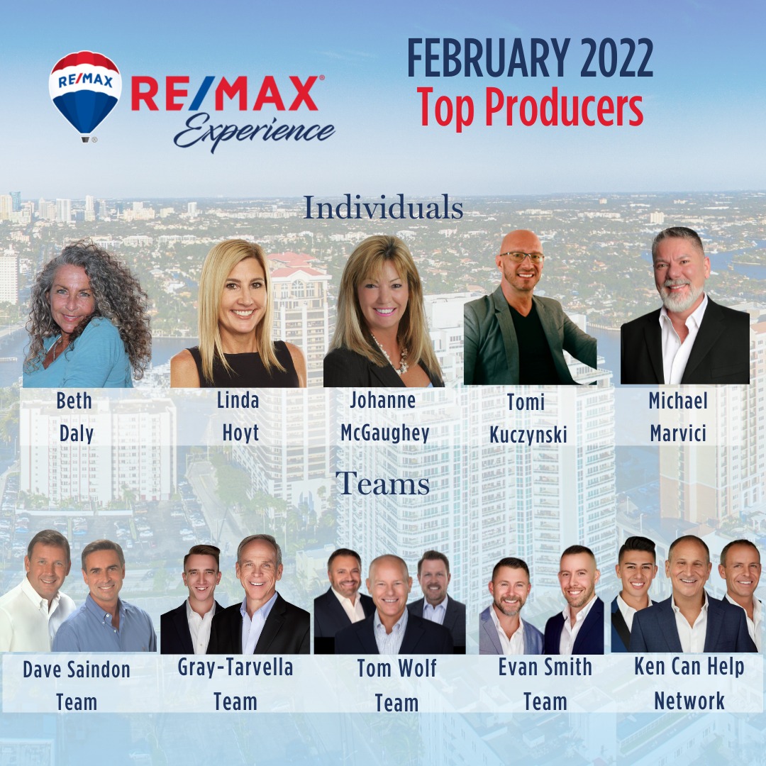 Top 10 Realtor Producers February 2022