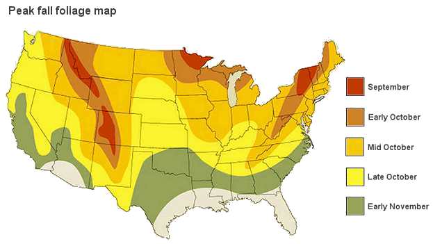 When and Where to Go See Fall Foliage