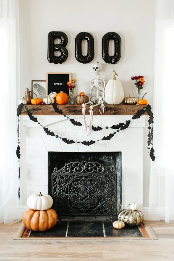 Halloween Mantel Decor Ideas