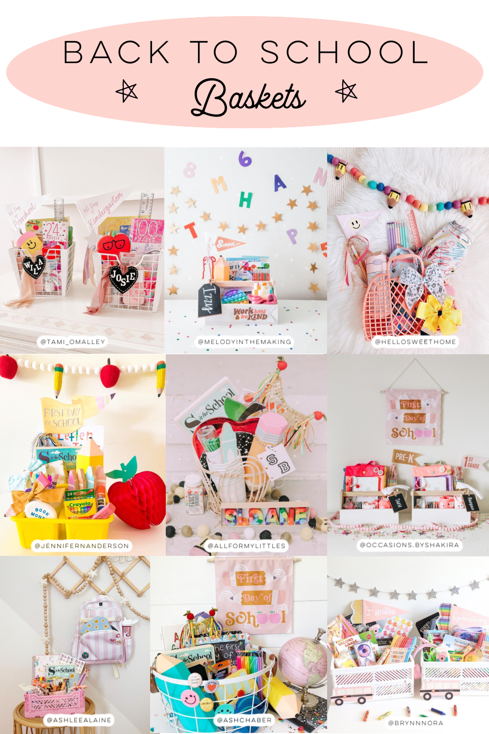 Back to School Baskets