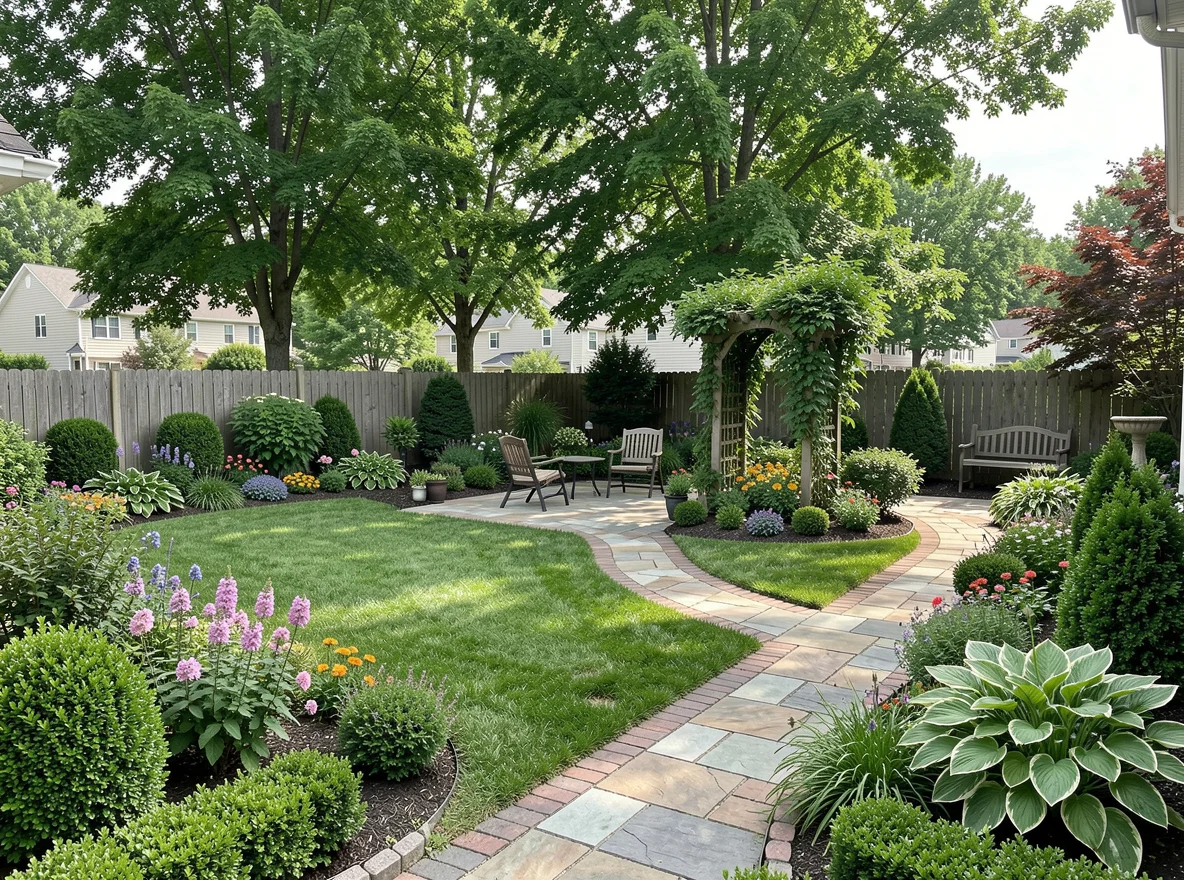 Backyard and garden space in La Vergne