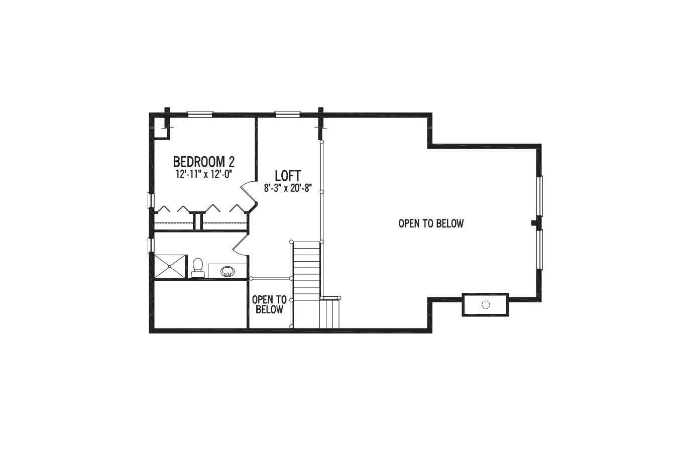 North Conway NH crystal lodge log home floor plan 1