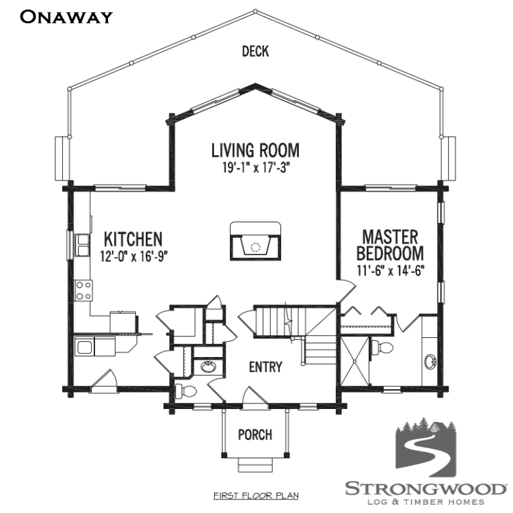 North Conway NH onaway log home package