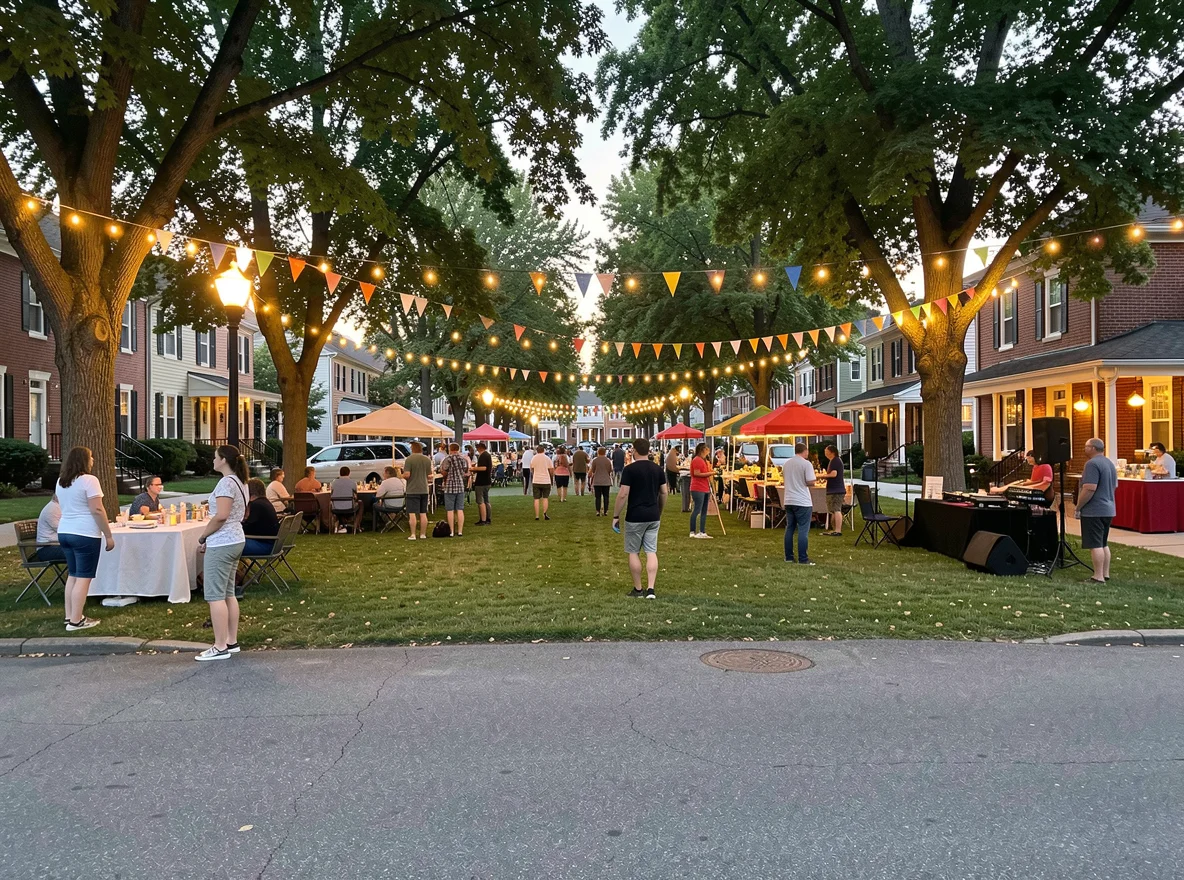 Community gathering atmosphere in Covington, Kentucky