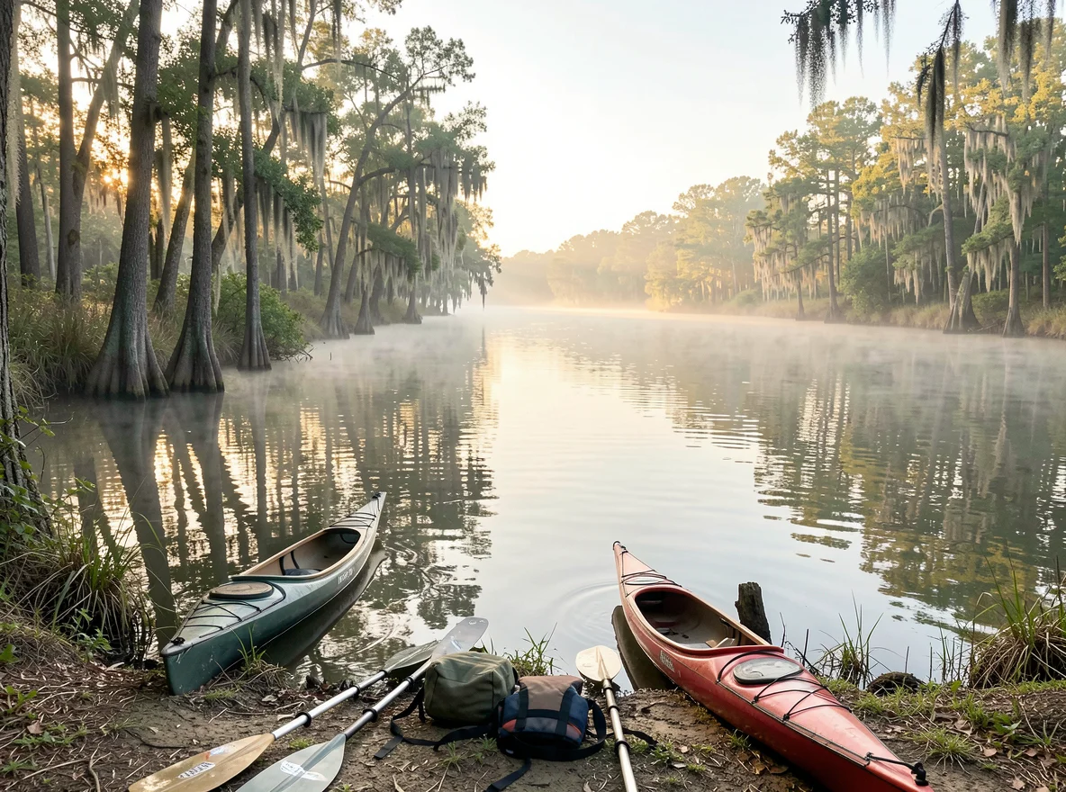Kayaking near New Orleans waterways