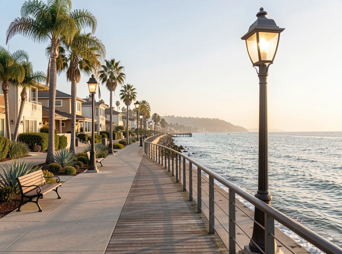 Coastal neighborhood lifestyle in Los Angeles