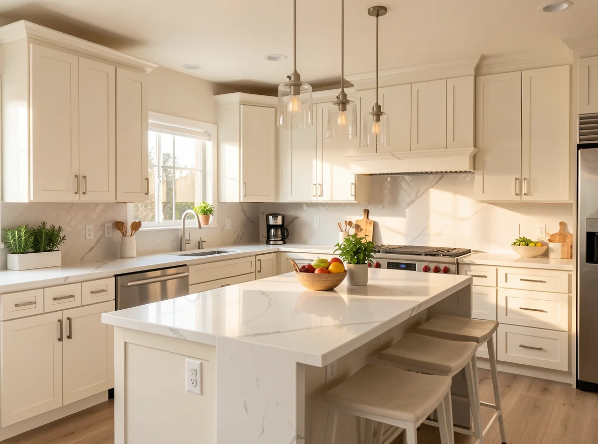 Bright updated kitchen in a Los Angeles home