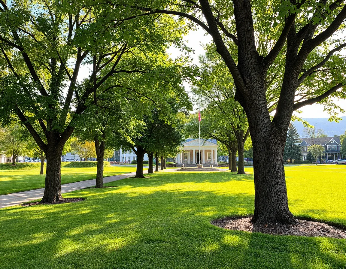 Park and foothill view in Sandy, Utah